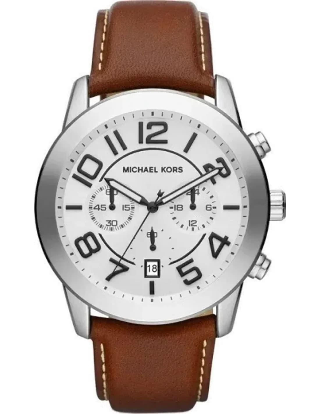 Montre Homme Michael Kors Mercer MK8323 Bracelet en cuir marron