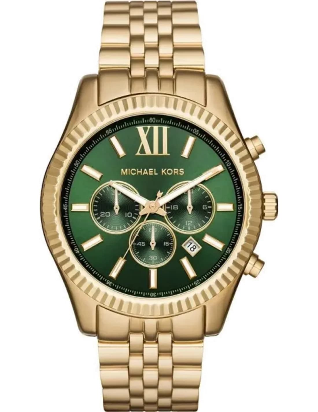 Montre Michael Kors MK8446 Lexington en Acier Doré et Cadran Vert