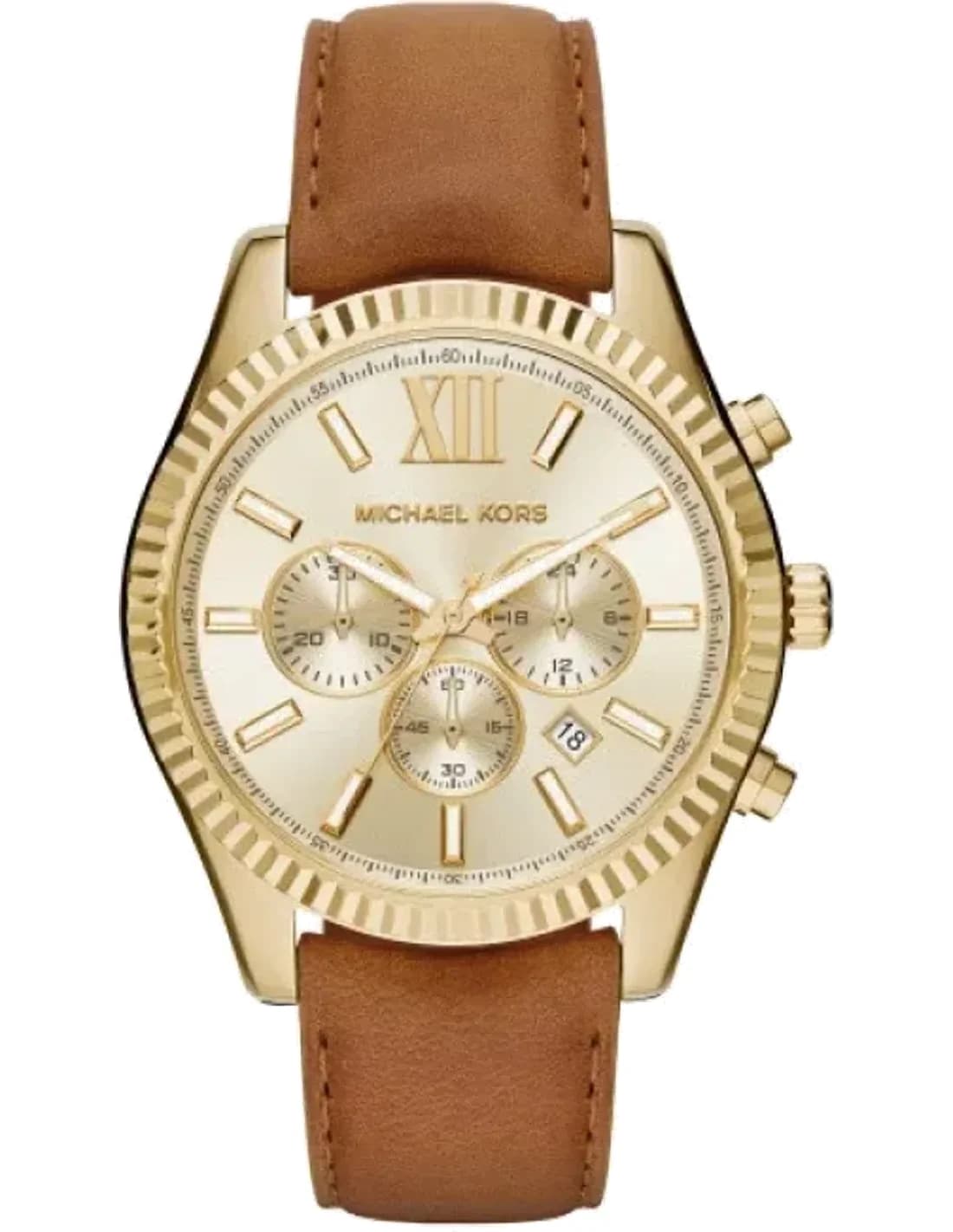 Montre homme Michael Kors MK8447 Lexington chronographe en or