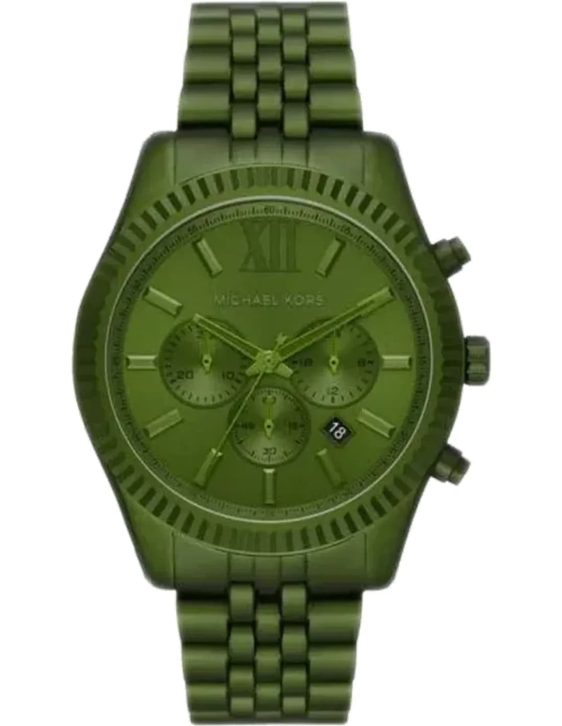 Montre Michael Kors Lexington MK8790 chronographe en aluminium couleur olive