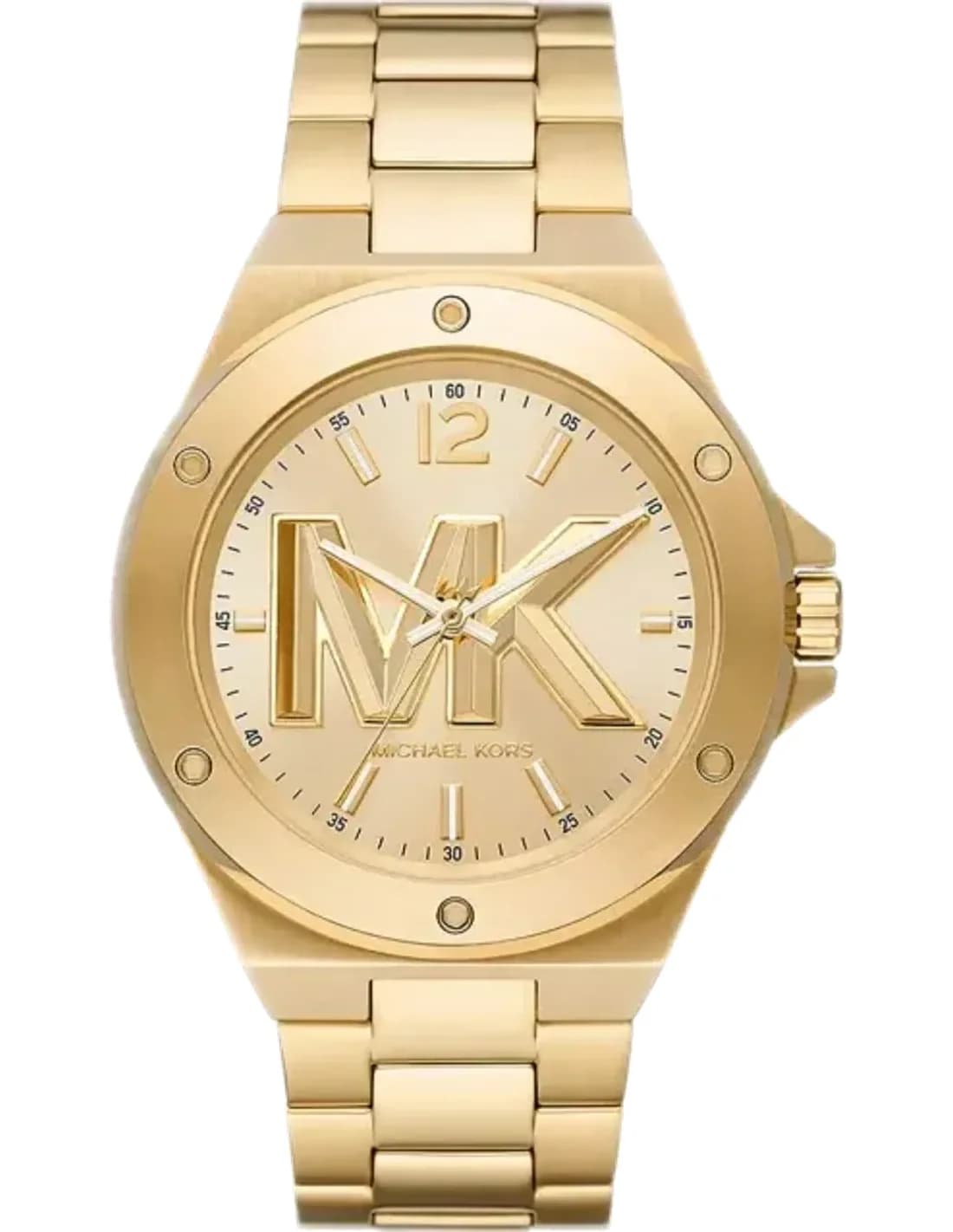 Montre Michael Kors Lennox MK8939 à cadran doré Bracelet en acier inoxydable