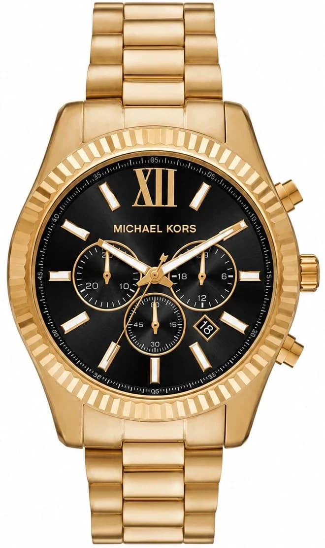 Montre Homme Michael Kors Lexington MK9245 dorée bracelet maillons acier