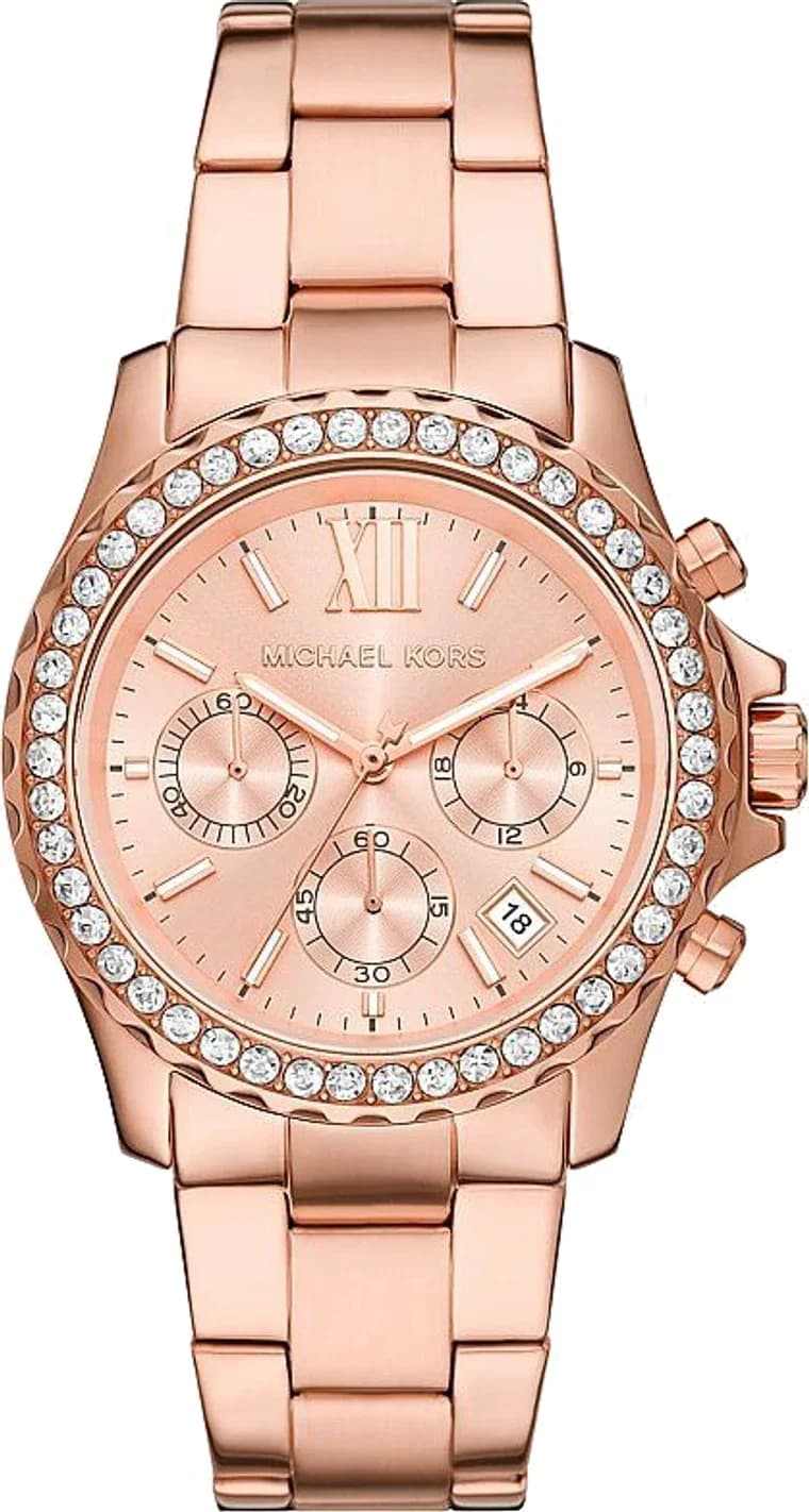 Montre Femme Michael Kors Everest MKO1131 or rose bracelet maillons acier