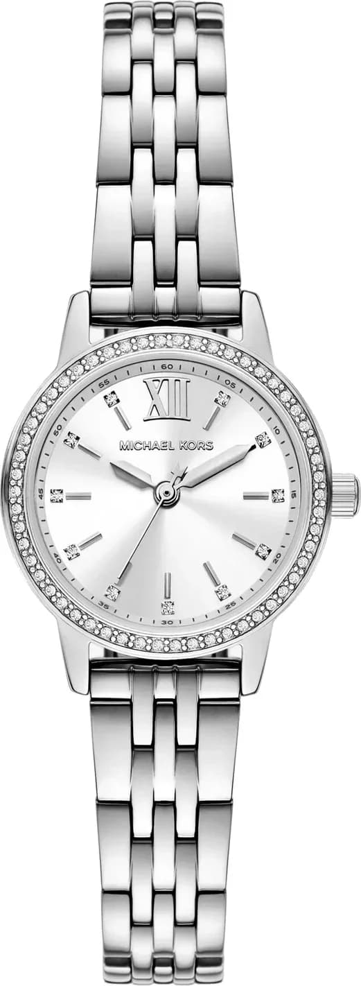 Montre Femme Michael Kors Mini Melissa MKO1171 argentée bracelet maillons acier