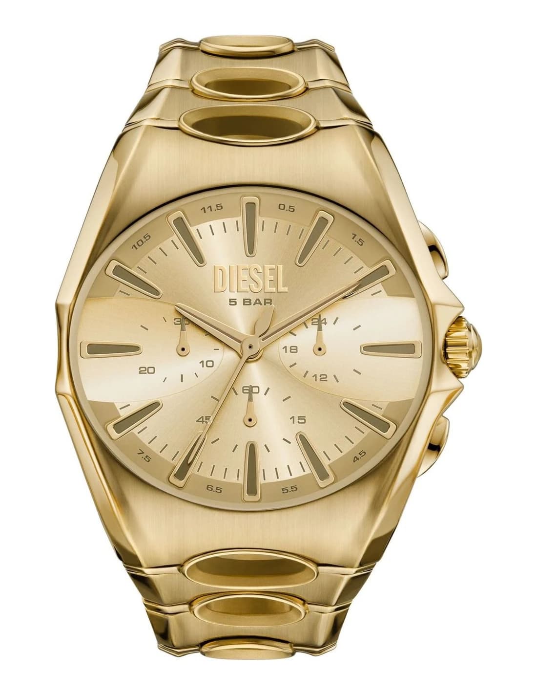 Montre Homme Diesel D-Curve DZ4695 cadran doré bracelet acier
