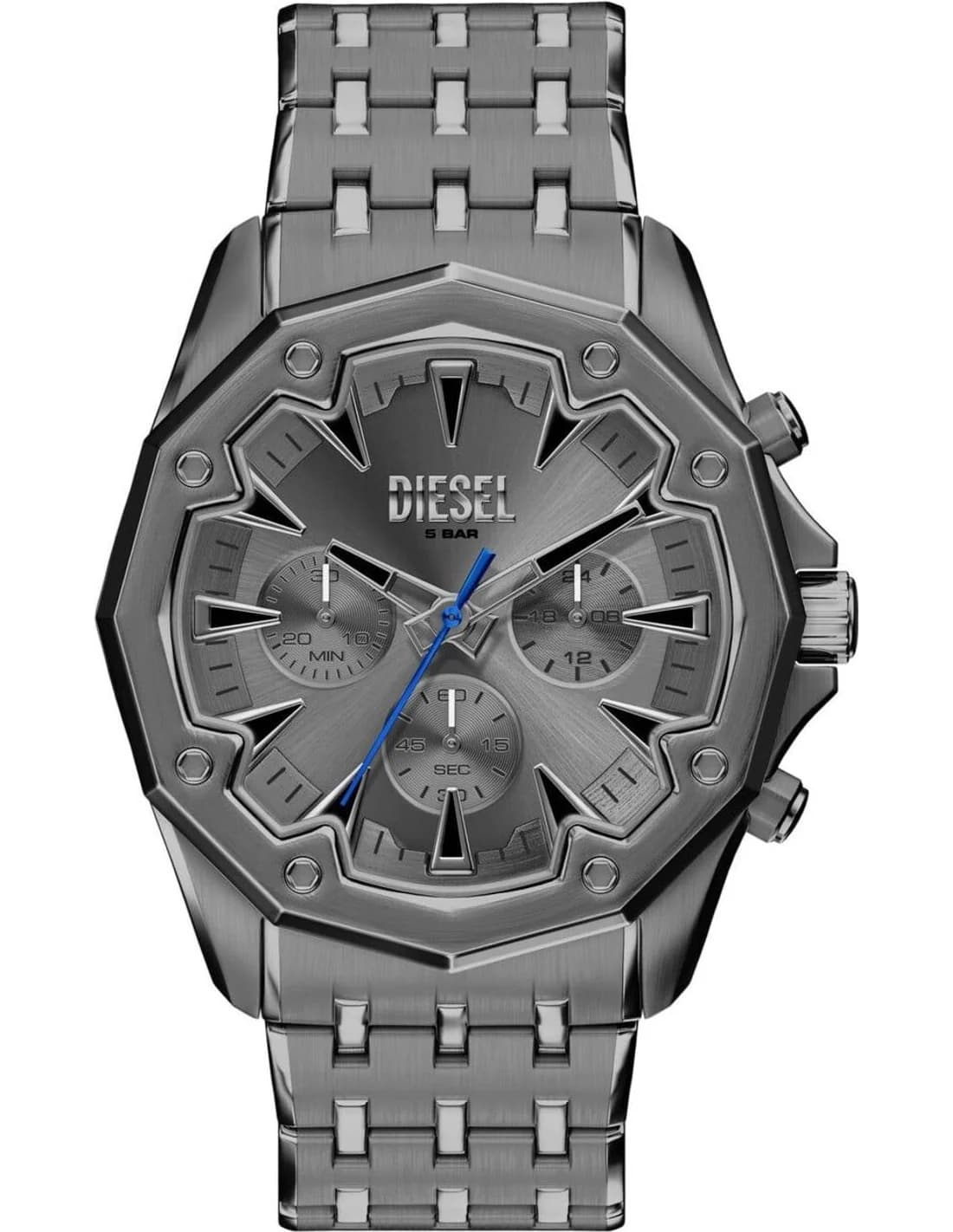 Montre Homme Diesel Stinger DZ4708 cadran gris bracelet acier