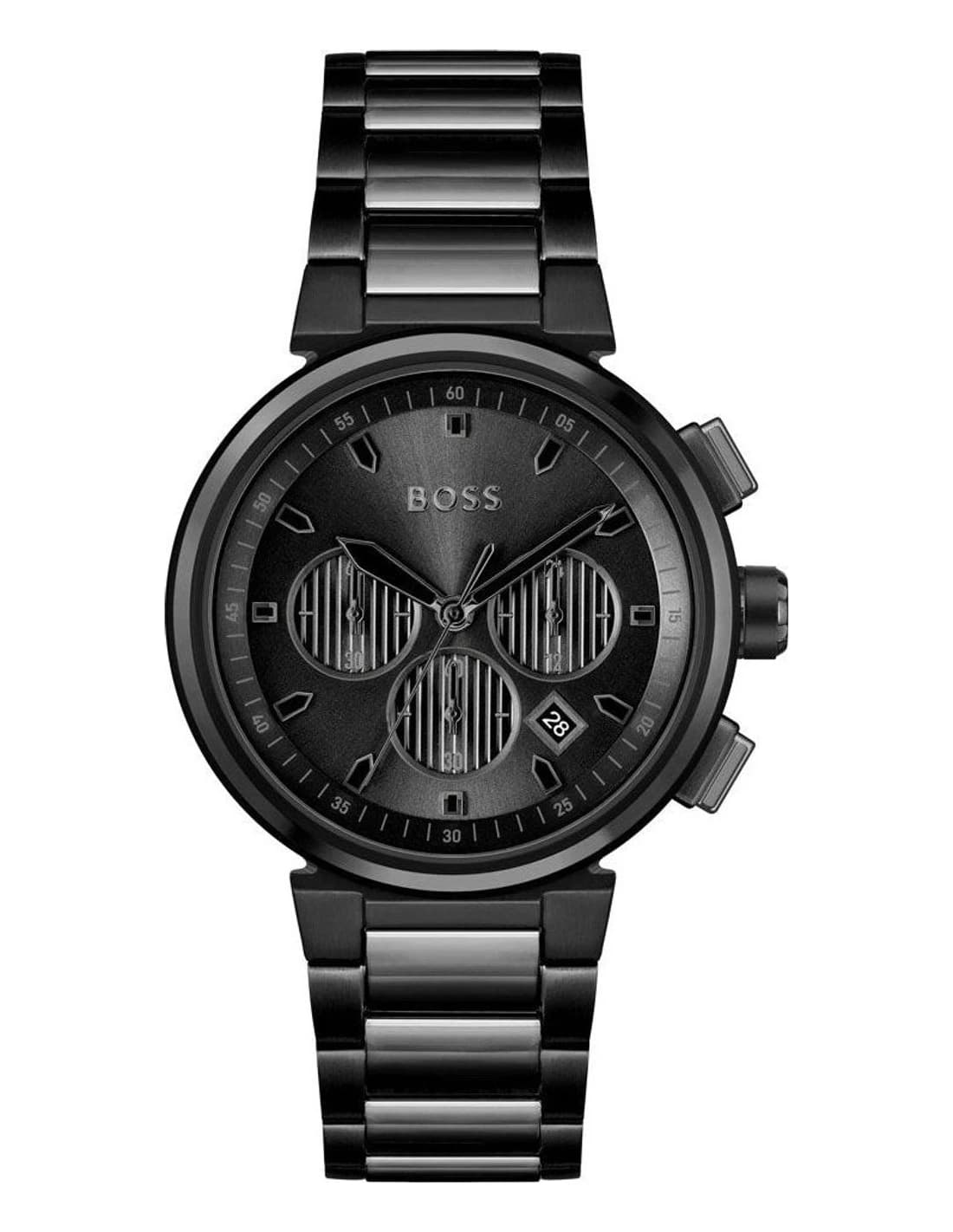 Montre Homme Hugo Boss One 1514001 noire bracelet maillons acier