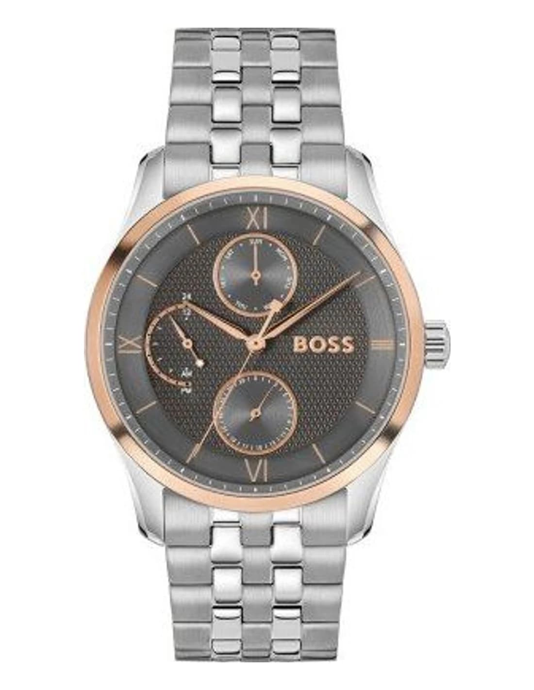 Montre Homme Hugo Boss Principle Master 1514275 argentée bracelet Maillons acier