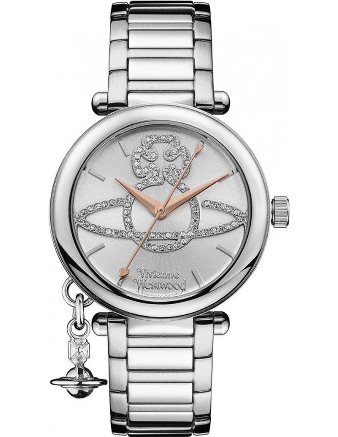 Montre Femme Vivienne Westwood Orb VV006SLSL cadran argent bracelet acier
