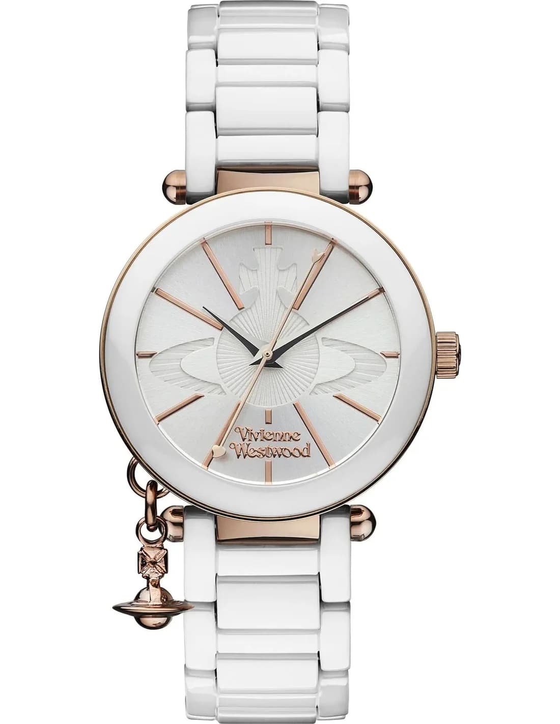 Montre Femme Vivienne Westwood Kensington VV067RSWH en céramique blanche