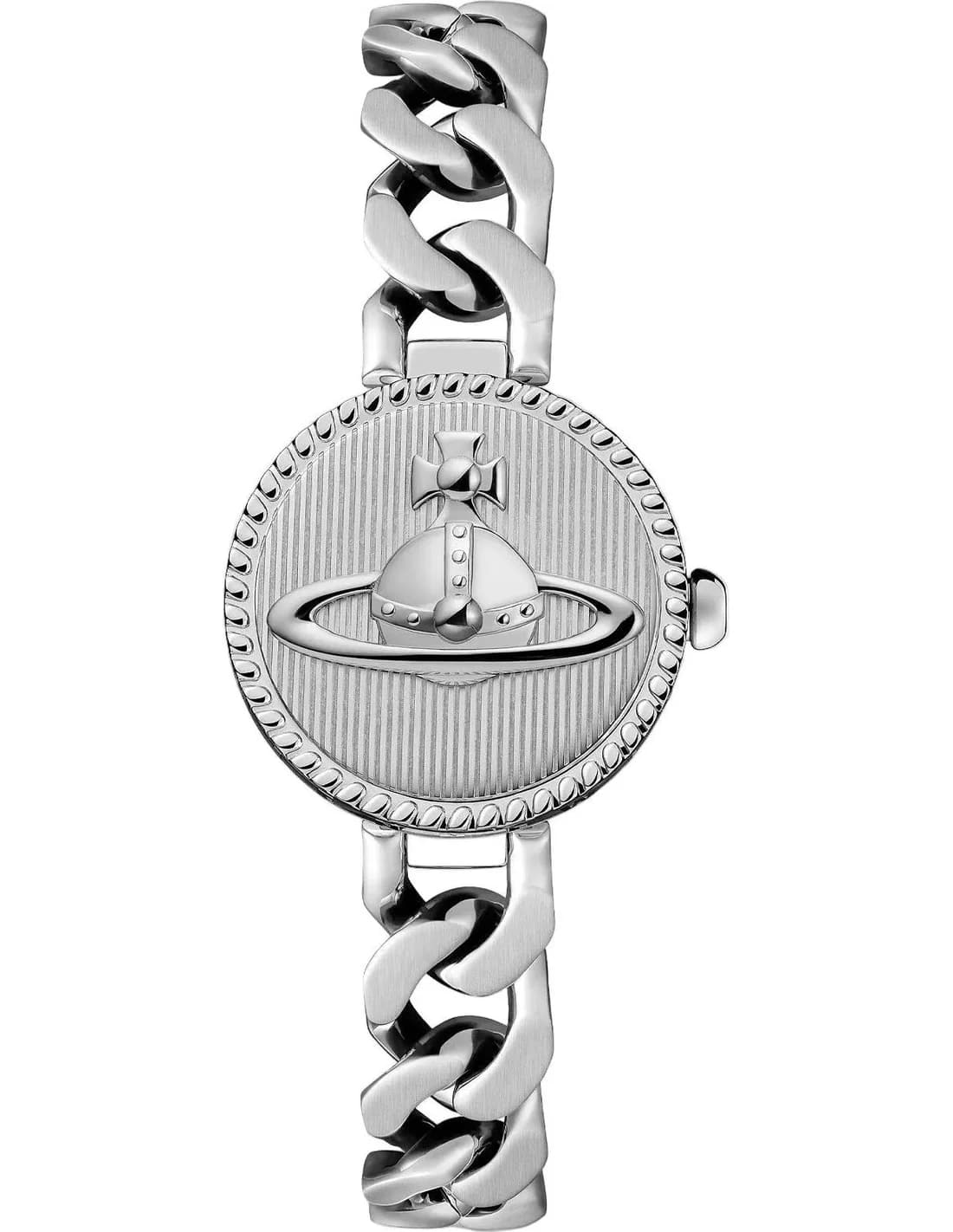 Montre Femme Vivienne Westwood Orb Button VV323WSSL cadran argent bracelet acier