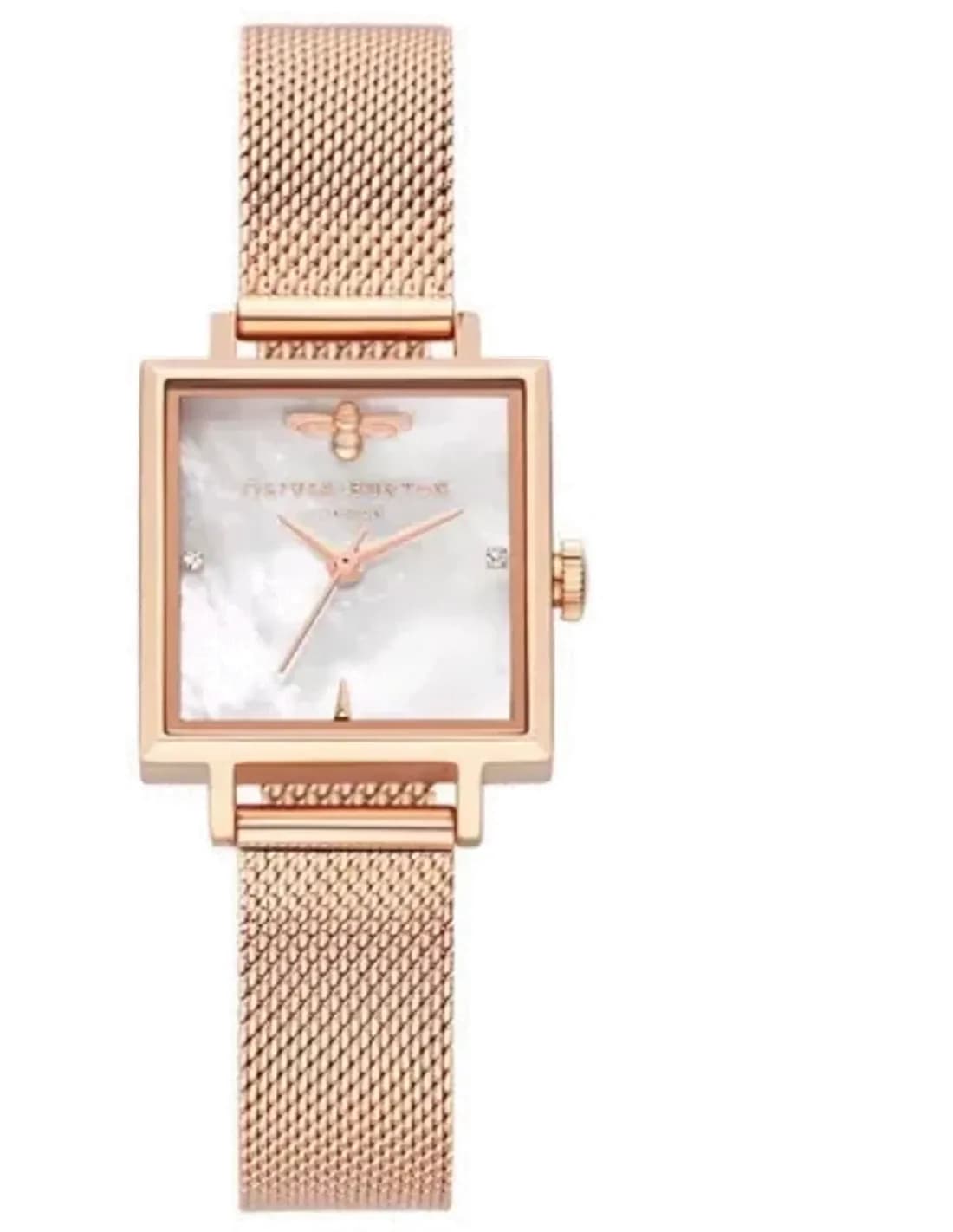 Montre Olivia Burton Abeille 3D OB16EX221 bracelet maille milanaise