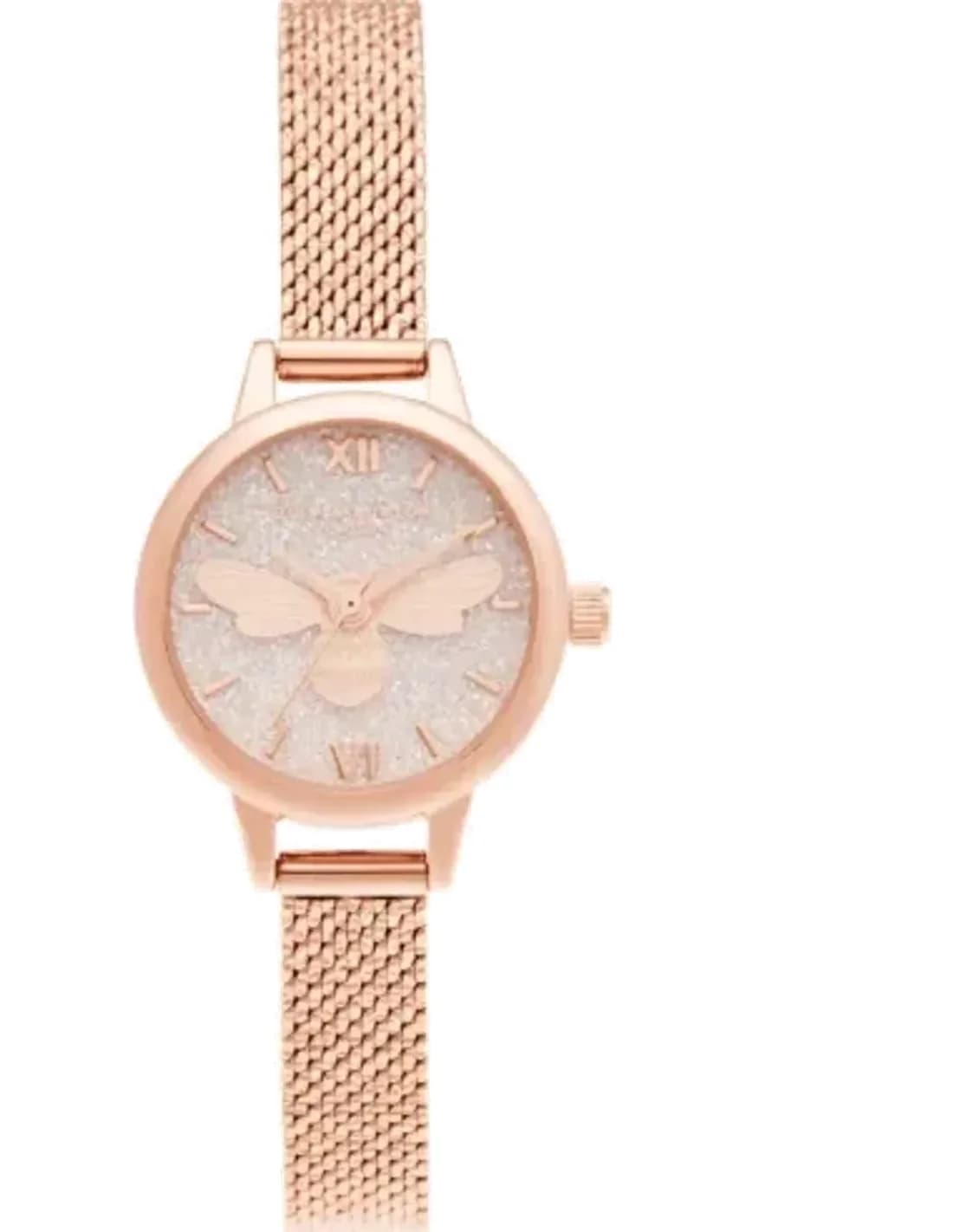 Montre Olivia Burton OB16FB15 Rose Gold au Cadran Deep Sea Pailleté