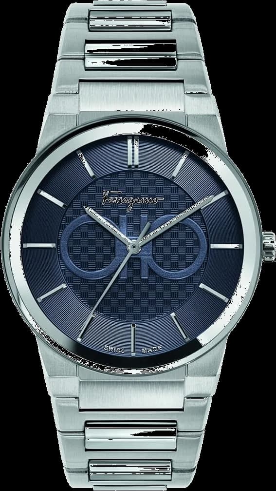 Montre Salvatore Ferragamo SFHP00620 en Acier Inoxydable et Cadran Bleu Marine