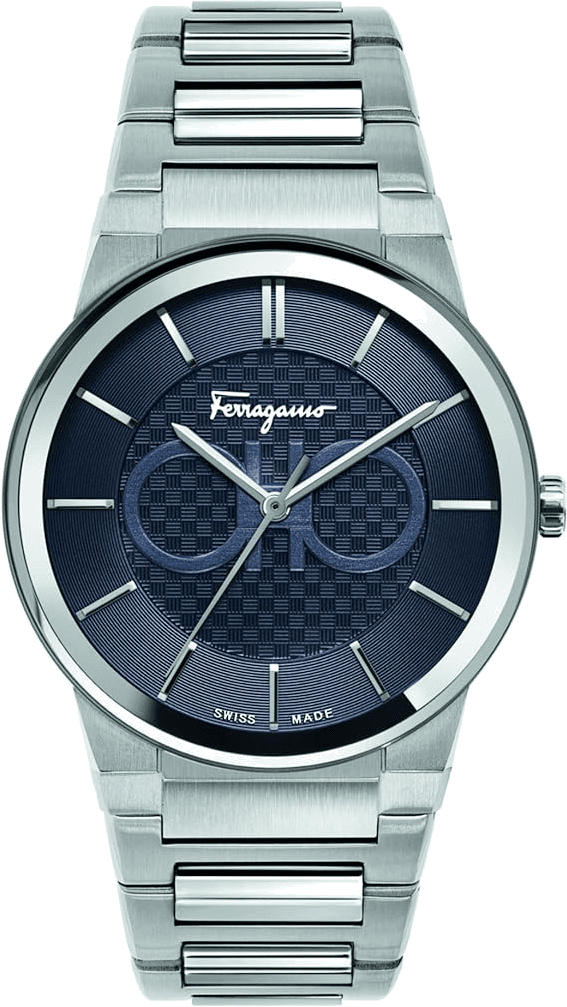 Montre Salvatore Ferragamo SFHP00620 en Acier Inoxydable et Cadran Bleu Marine