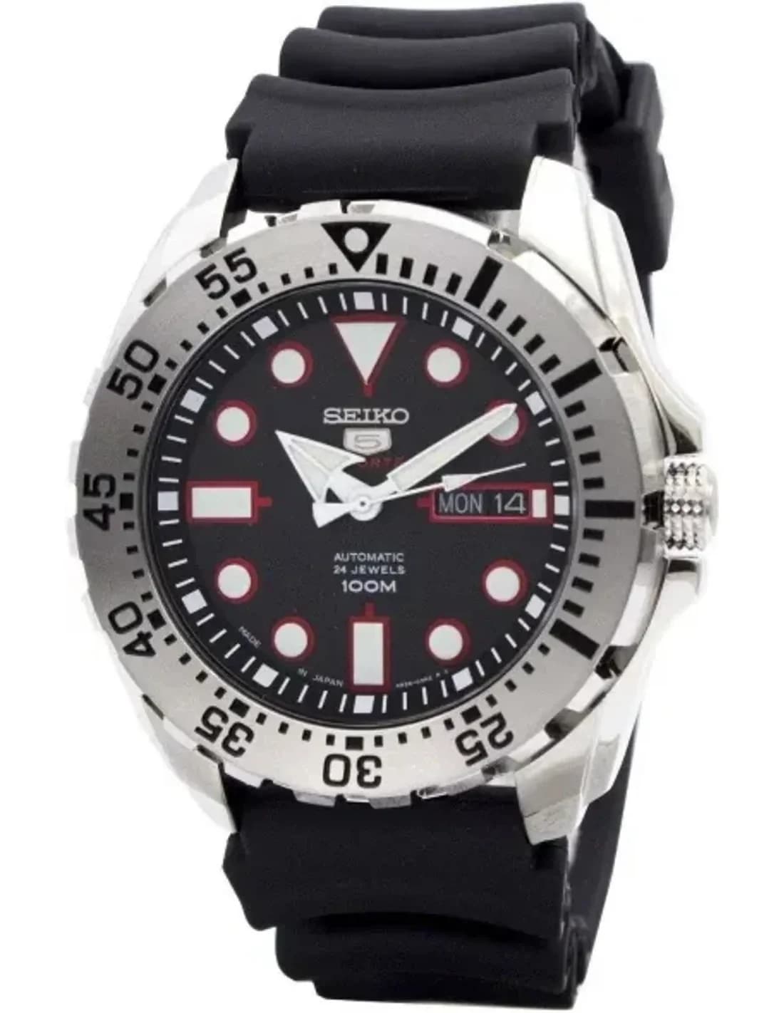 Montre de plongée Seiko 5 Sports SRP601J1 Bracelet en caoutchouc