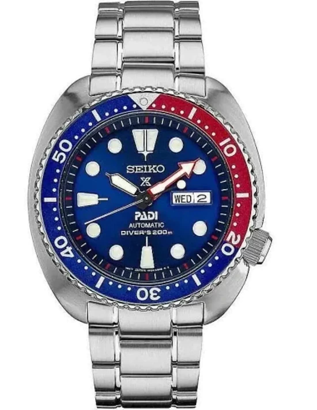 Montre de plongée Seiko Padi Prospex SRPE99K1 Edition PADI bracelet acier inoxydable