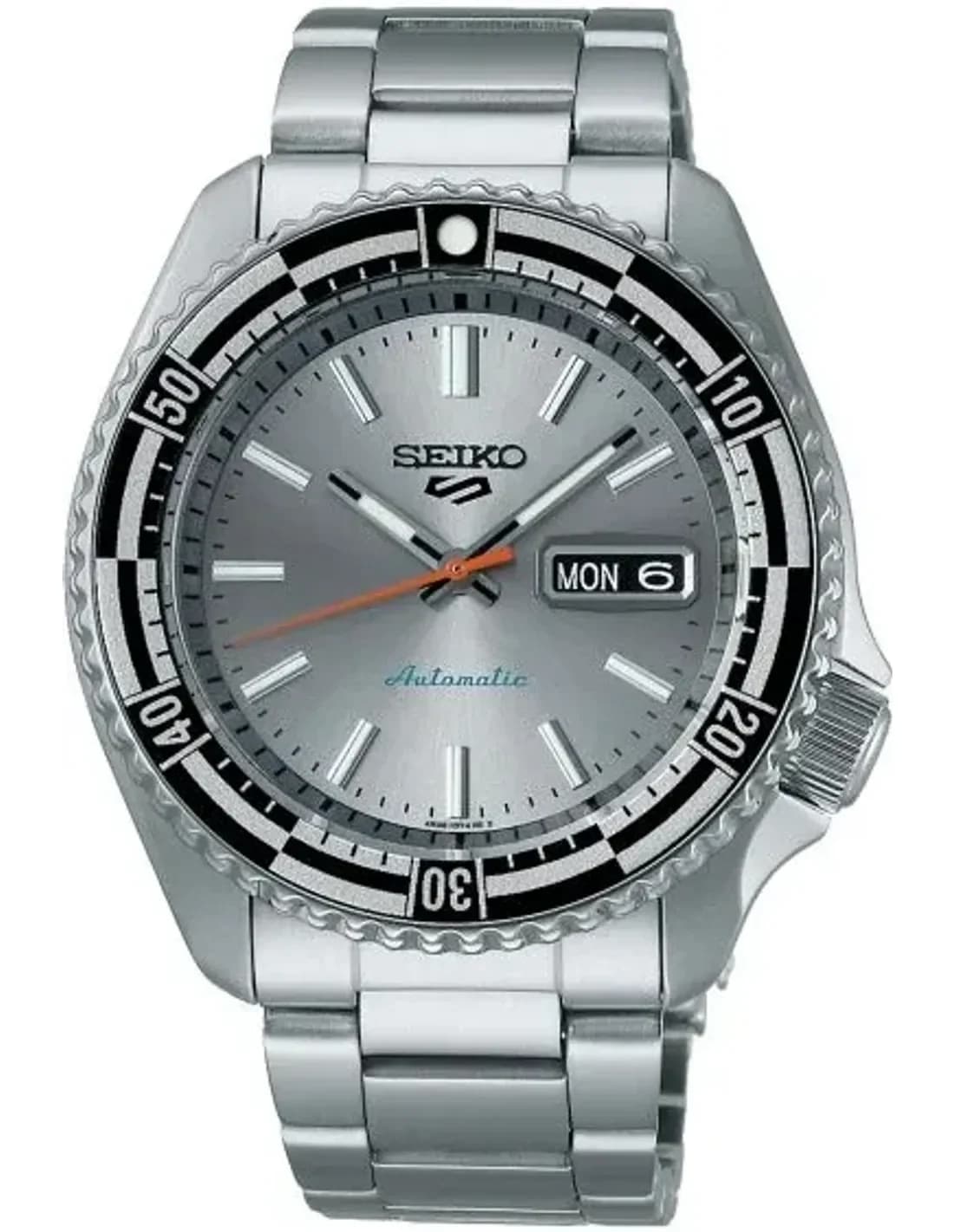Montre Seiko SRPK09K1 Automatique Acier Cadran Argenté Texturé