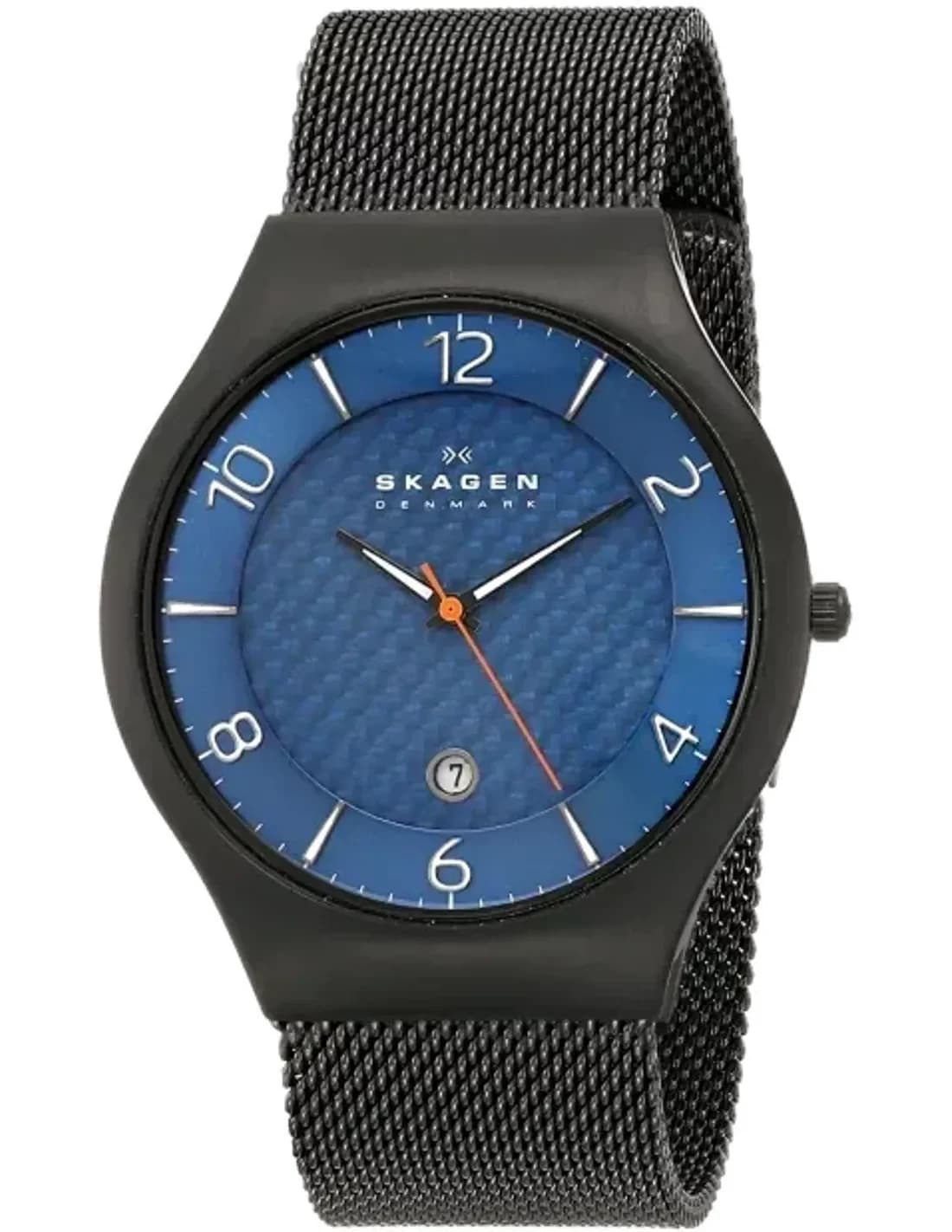 Montre Homme Skagen SKW6147 en Titane Noir et Maille Milanaise