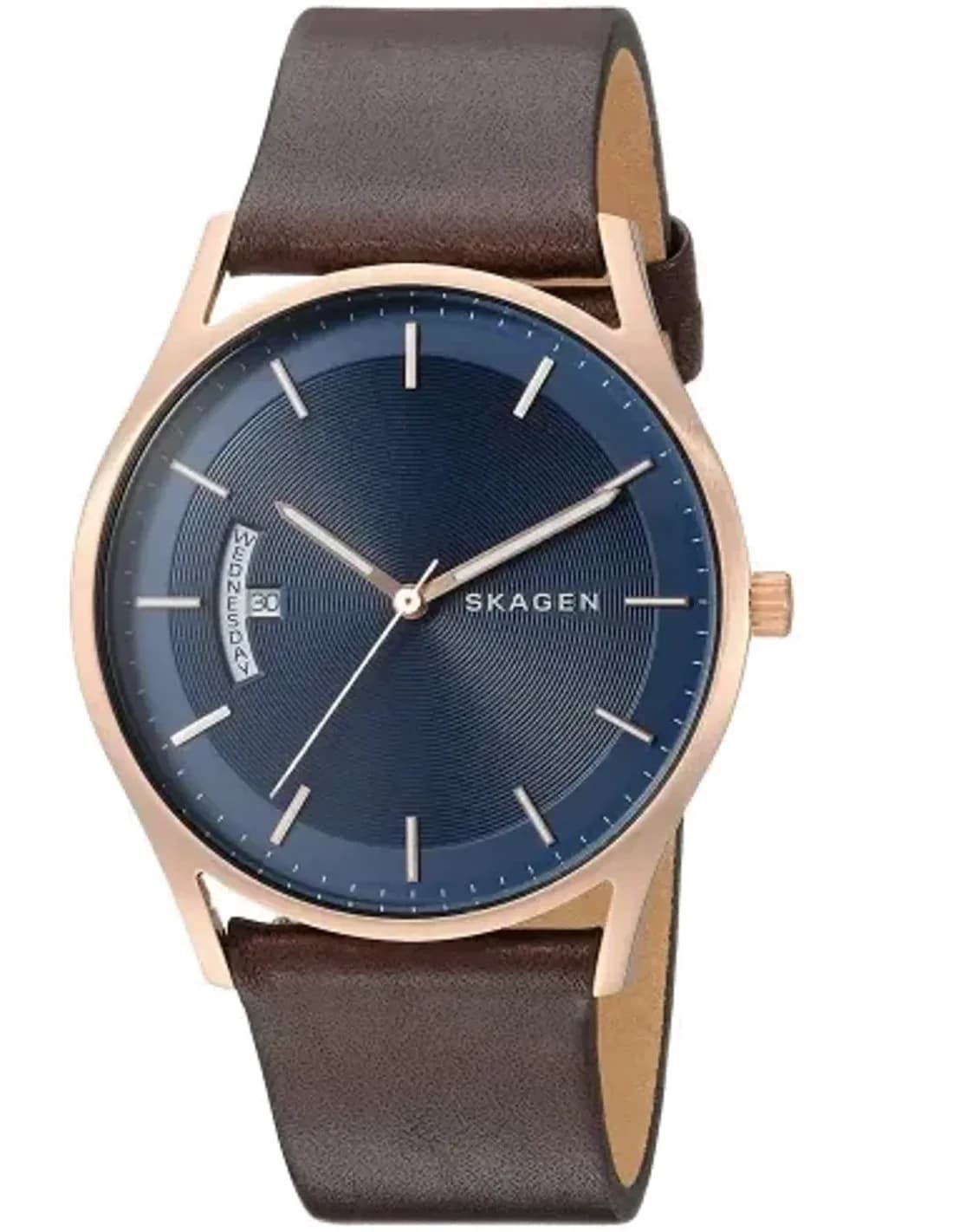 Montre Skagen SKW6395 Holst avec Bracelet en Cuir Marron