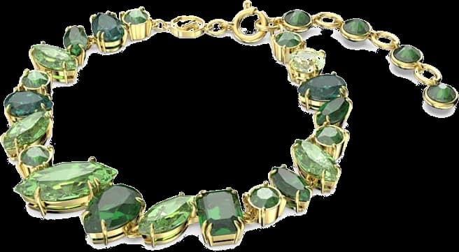 Bracelet Swarvoski Gema ajustable en cristaux verts
