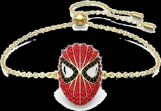 Bracelet Swarovski Spiderman 5650873 chaine ajustable plaquée or