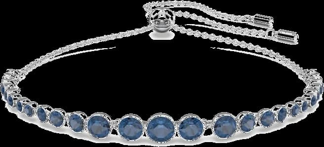 Bracelet Swarovski Emily 5663394 coupes rondes mixtes bleu rhodié