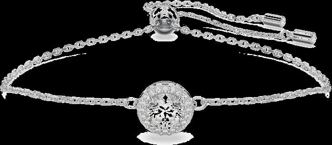 Bracelet Swarovski Constella 5636266 rond pavé blanc rhodié