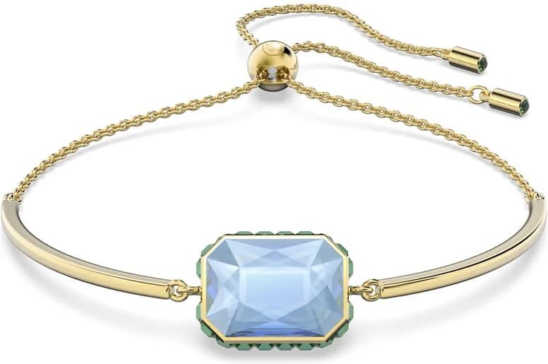Bracelet Swarovski Orbita cristal taille octogone multicolore métal doré