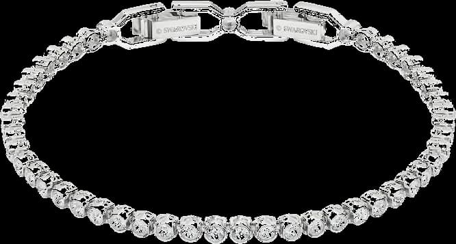 Bracelet Swarovski Emily Plaqué Rhodium Blanc
