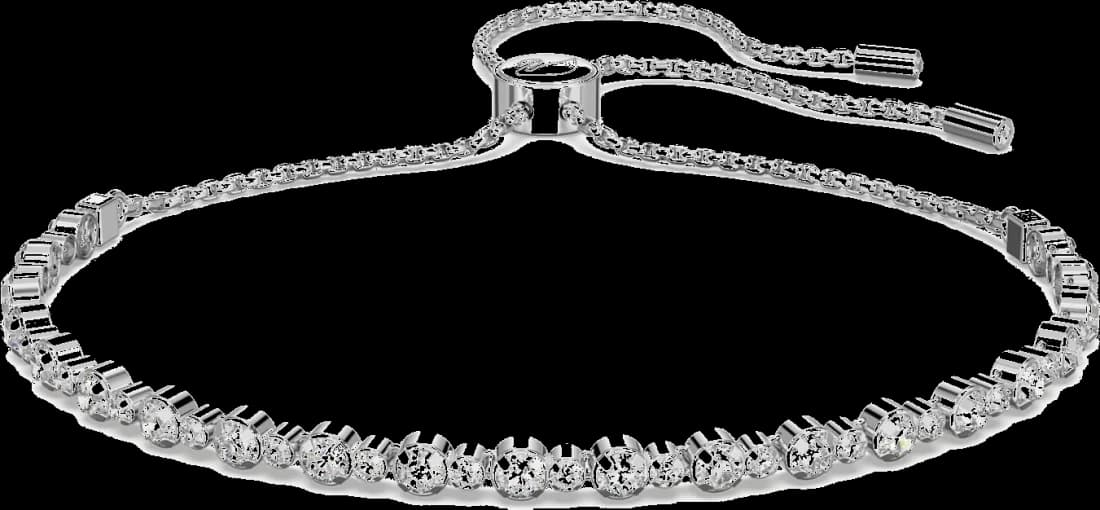 Bracelet Swarovski Subtil 5465384 Plaqué Rhodium cristaux blancs