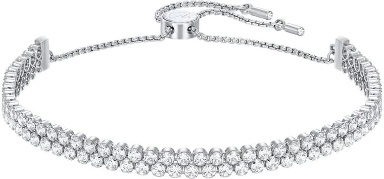 Subtil Bracelet Swarovski 5221397 Double Plaqué Rhodium Blanc