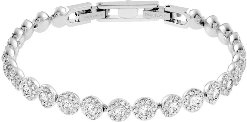 Bracelet Swarovski Tennis Una Angelic 5071173 Plaqué Rhodium Blanc