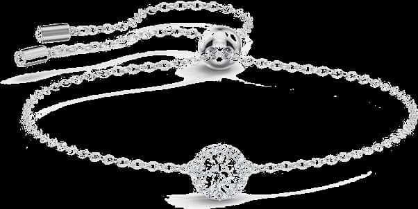 Bracelet Swarovski Angelic 5567934 forme ronde en métal rhodié