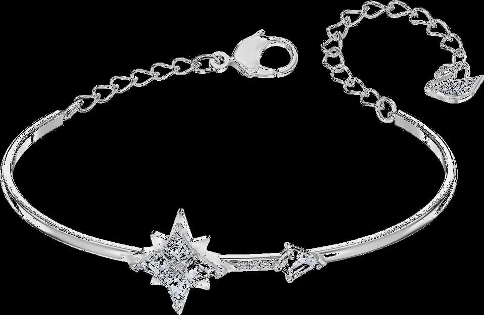 Bracelet Swarovski Jonc Swarovski Symbolic 5511401 métal argenté avec cristaux