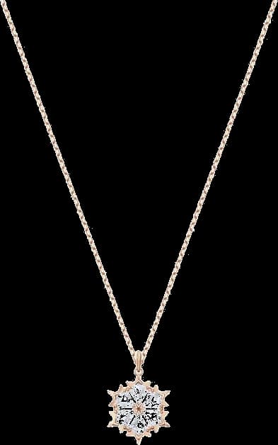 Collier Swarovski Magic 5428431 plaqué or rose cristaux blancs