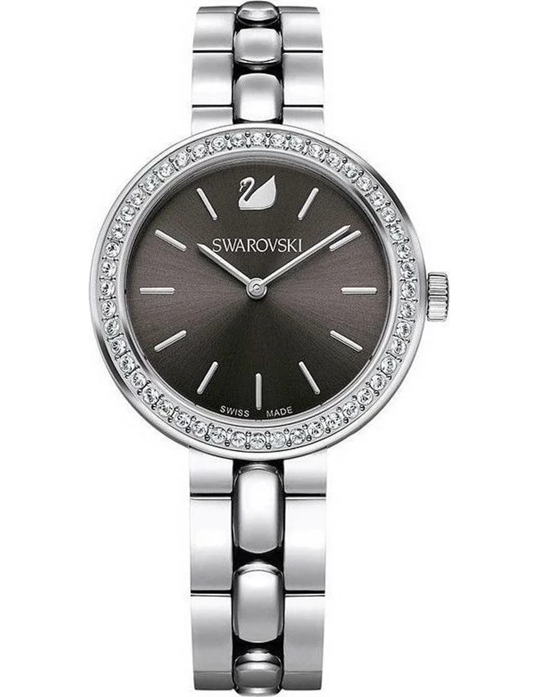 Montre Swarovski 5213681 femme cadran gris bracelet acier inoxydable