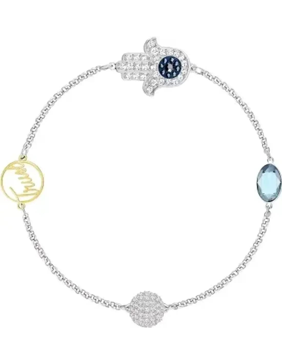 Bracelet Swarovski Remix Hamsa 5373249 multicolore plaqué rhodium