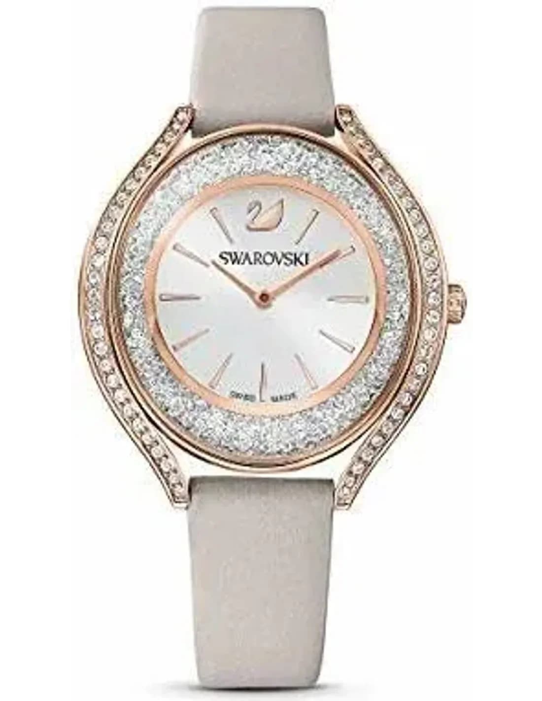 Montre Femme Swarovski 5416701 Chronographe Cuir Rouge