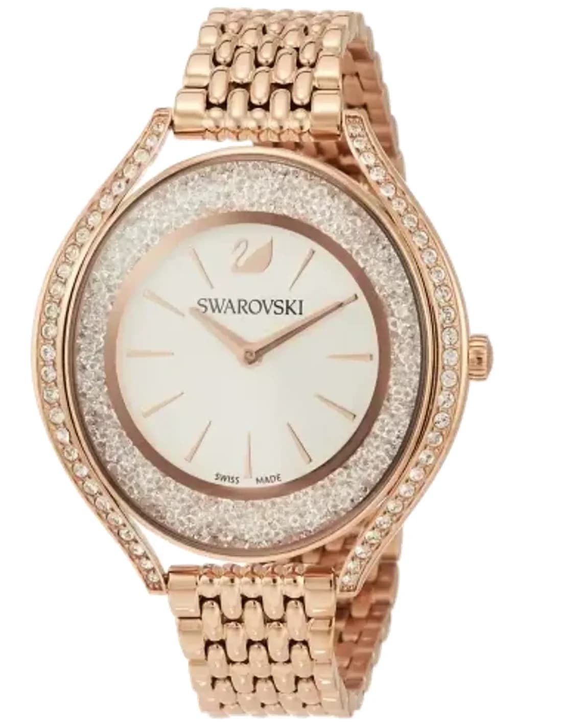 Montre Swarovski 5519459 en Acier Or Rose et Cristaux