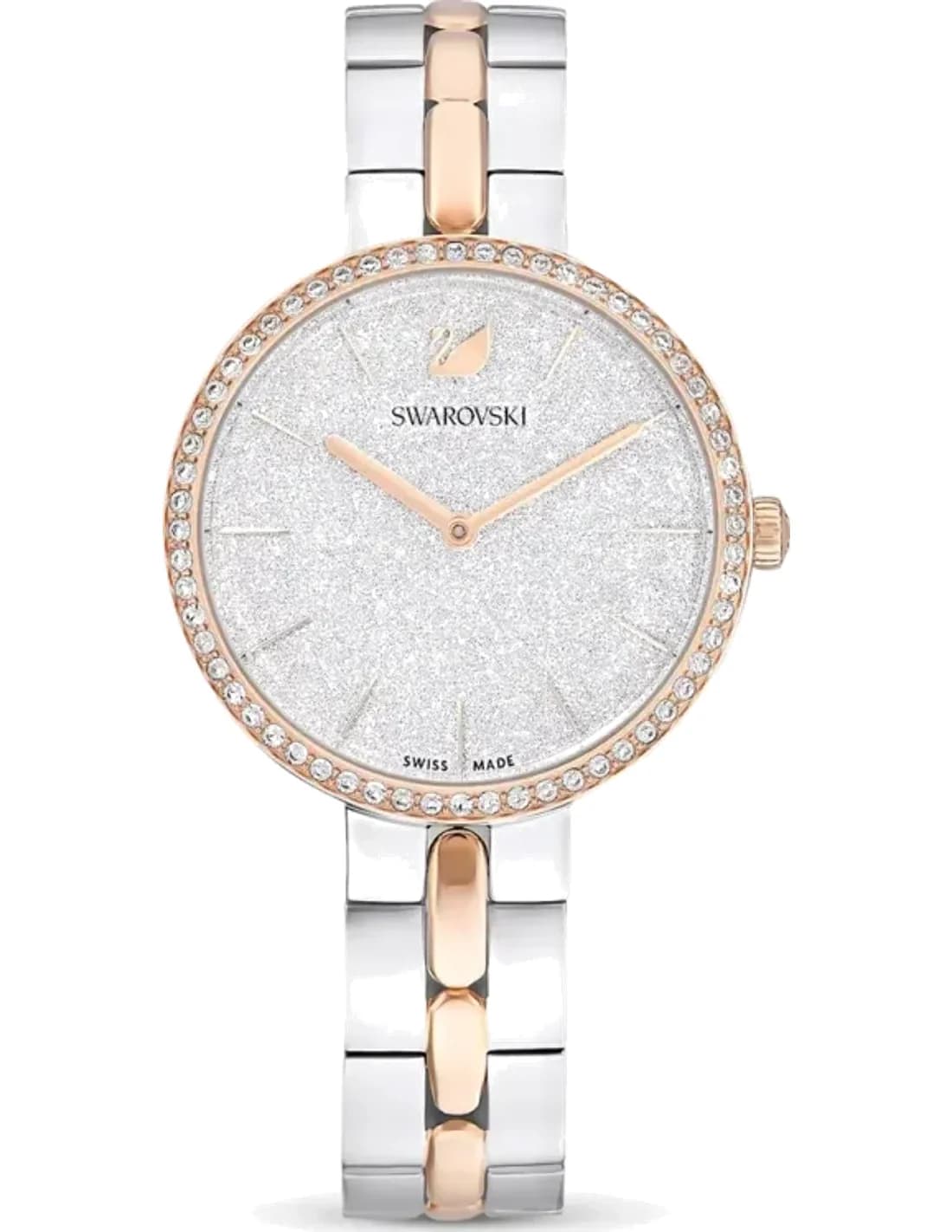 Montre Swarovski Cosmopolitan 5644081 bracelet bicolore argent et or rose