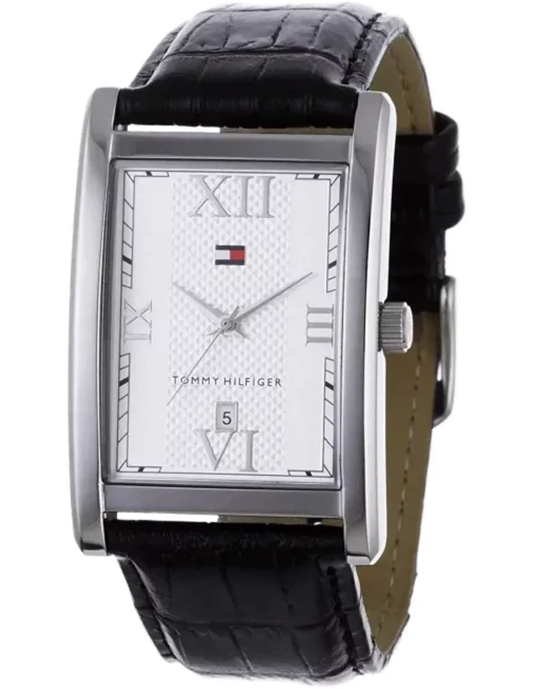 Montre Homme Tommy Hilfiger 1710176 Boîtier rectangulaire en acier inoxydable