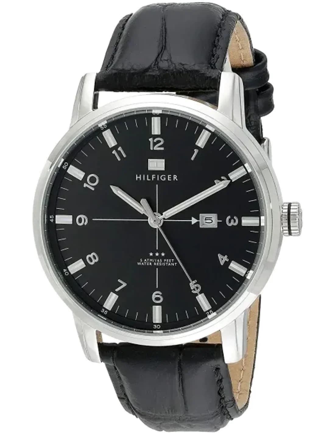 Montre Homme Tommy Hilfiger 1710330 Bracelet en Cuir Noir
