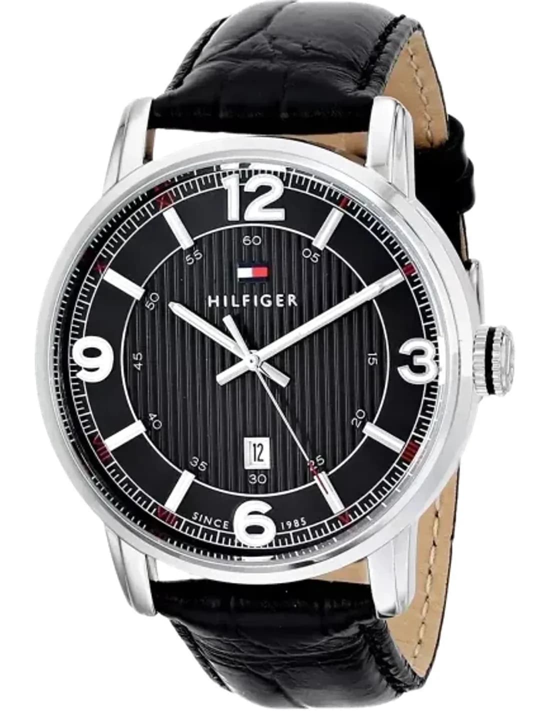 Montre Homme Tommy Hilfiger George 1710342 Bracelet matière cuir couleur noire