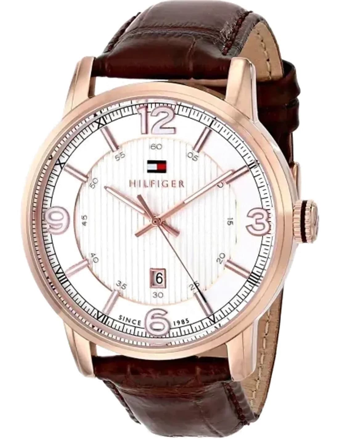 Montre Homme Tommy Hilfiger George 1710346 Boîtier en acier doré rose
