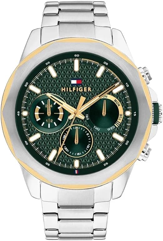 Montre Homme Tommy Hilfiger Lars 1710651 cadran vert bracelet acier