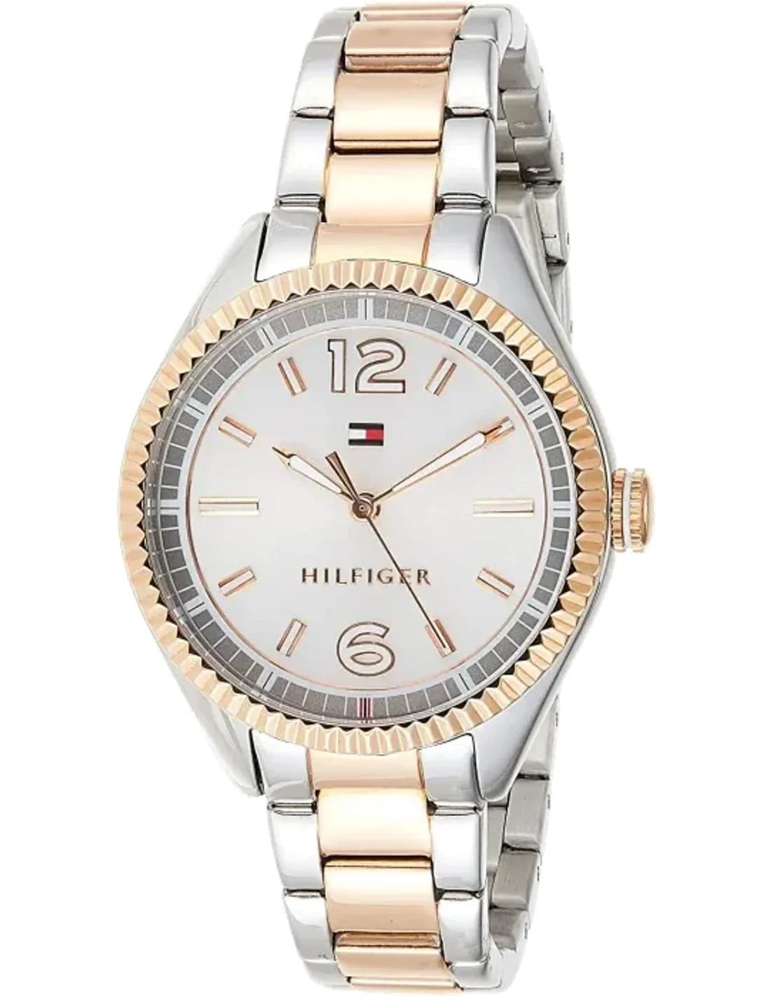 Montre Tommy Hilfiger 1781148 Maillons argentés et or rose