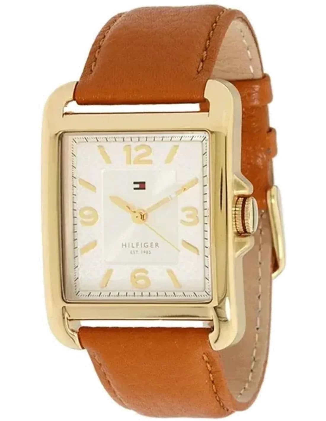 Montre Femme Tommy Hilfiger 1781210 Boîtier forme carrée couleur dorée