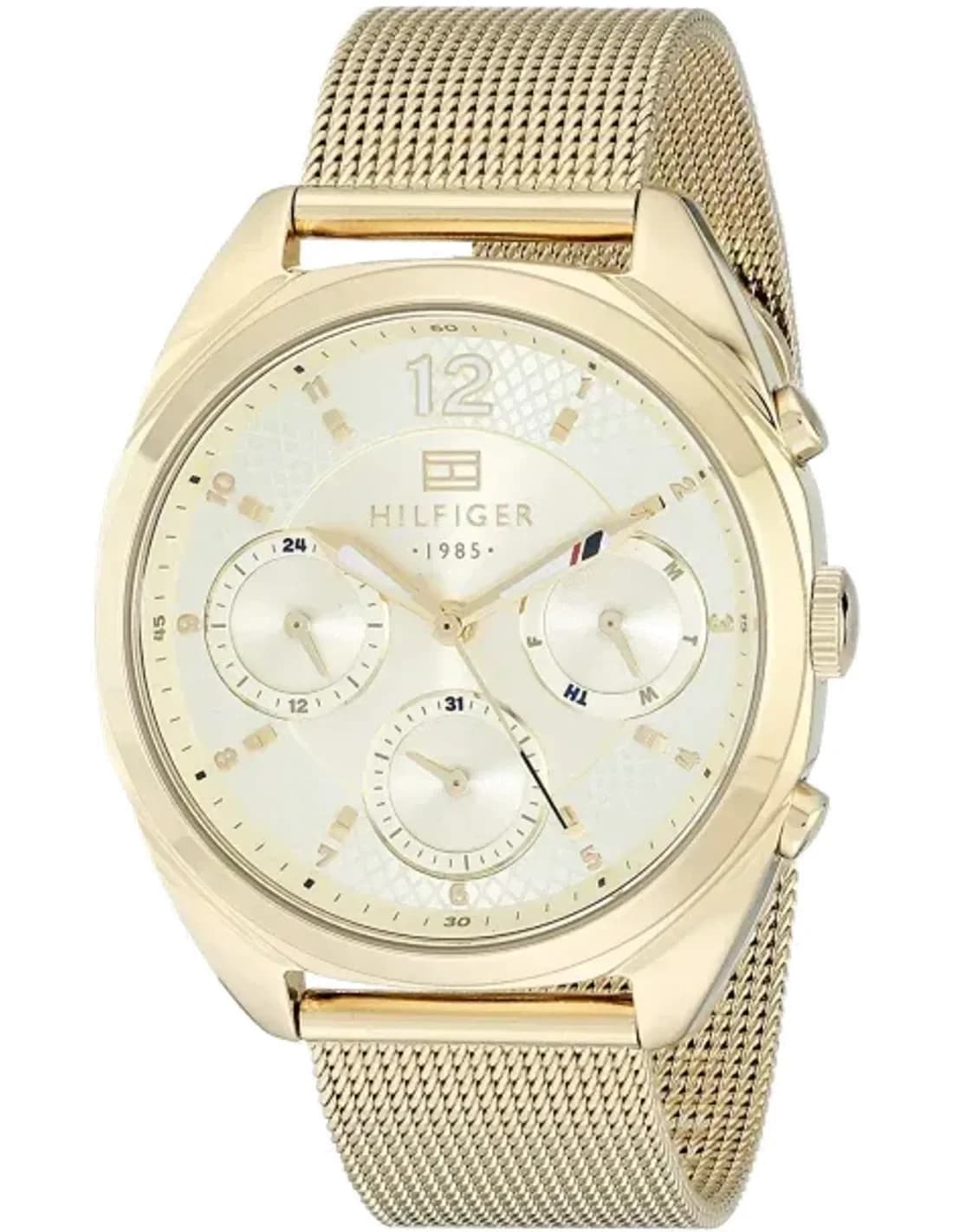 Montre Femme Tommy Hilfiger 1781488 Maille milanaise dorée