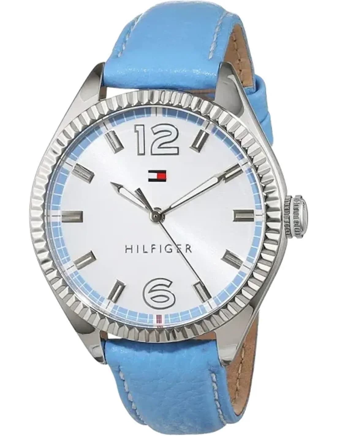 Montre Femme Tommy Hilfiger 1781518 Bracelet bleu clair en cuir épais